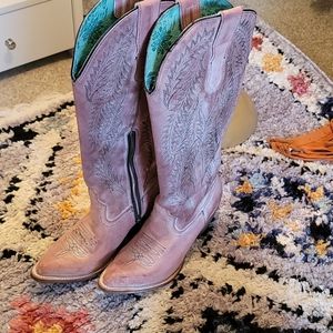 Corral Rose Embroidery Tall Boots